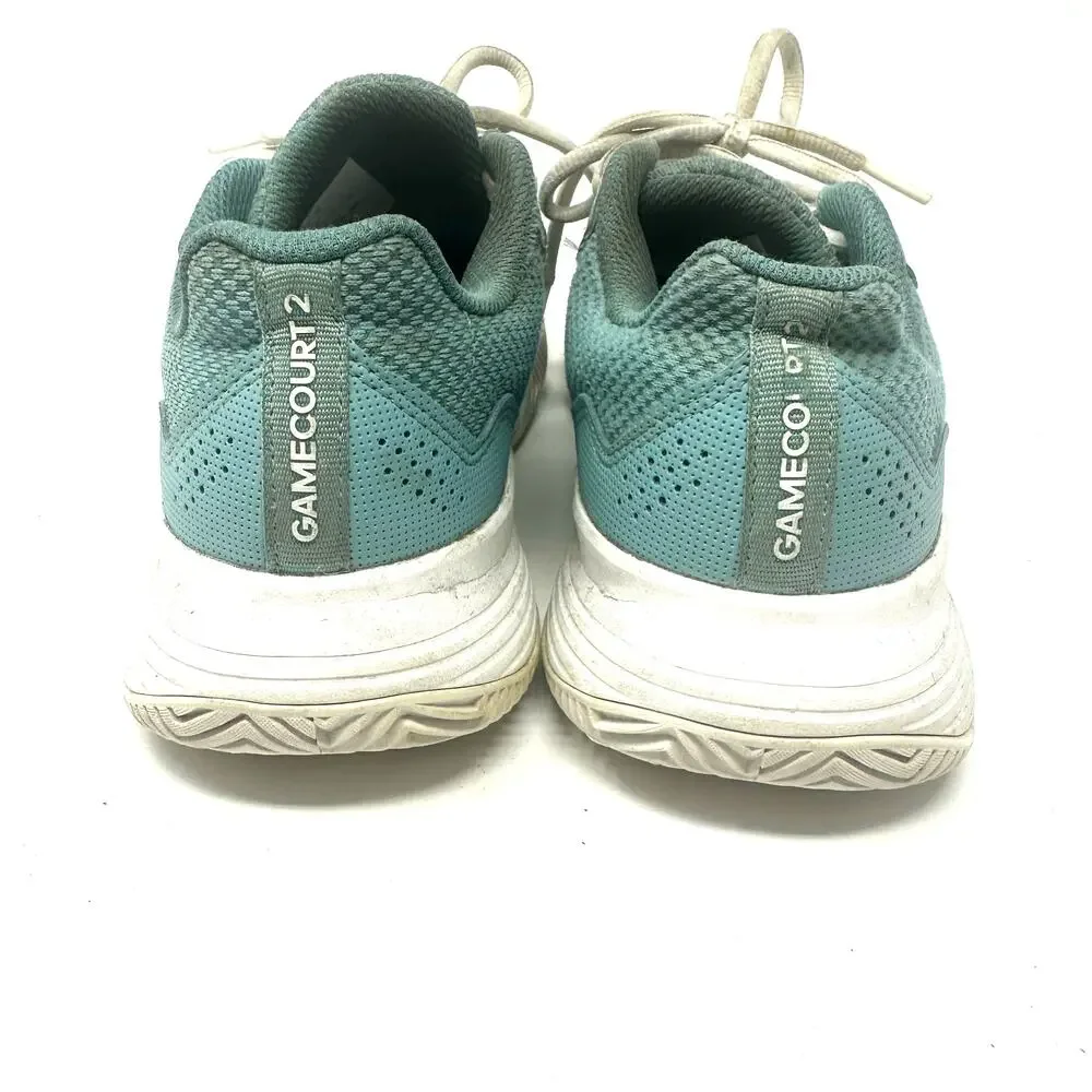 Adidas Size 7 PickleBall Shoes Teal Lace Up Sneaker‎ Outdoor Court Athletic wear